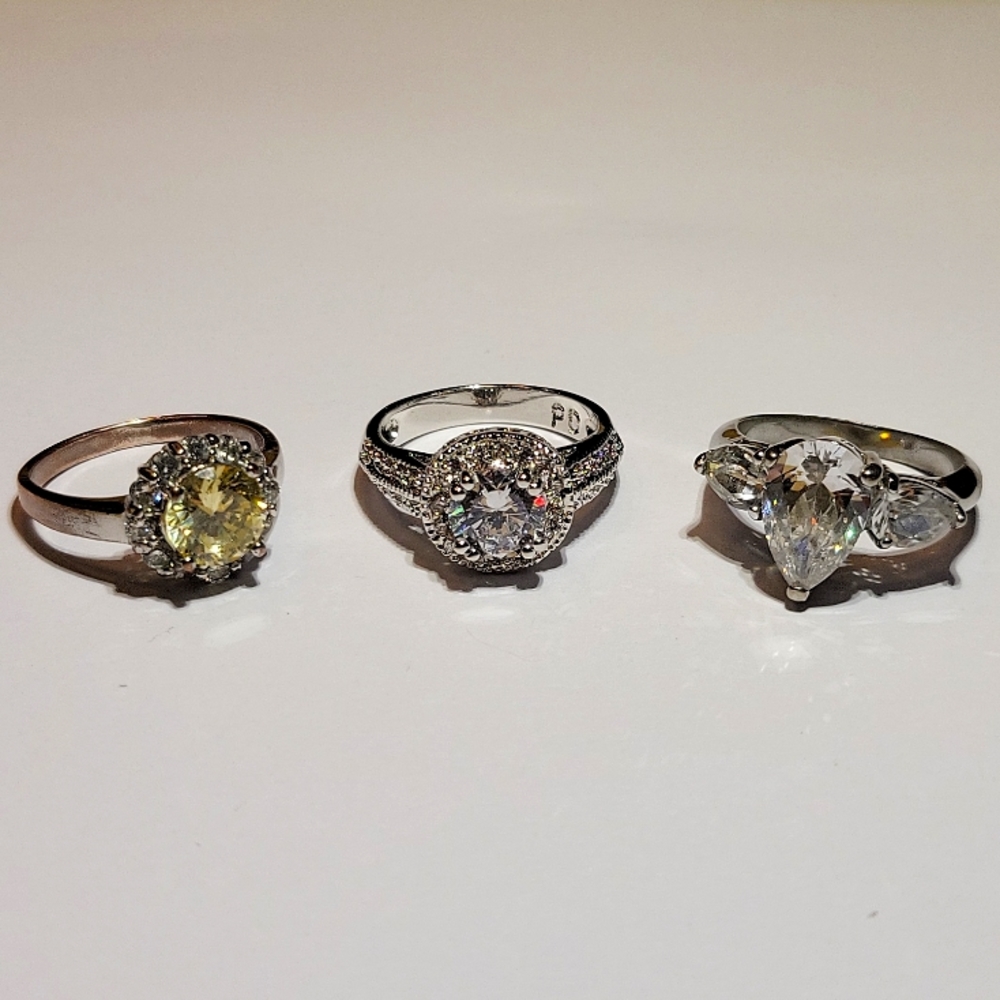 Super Sparkly Crystal CZ Rings
